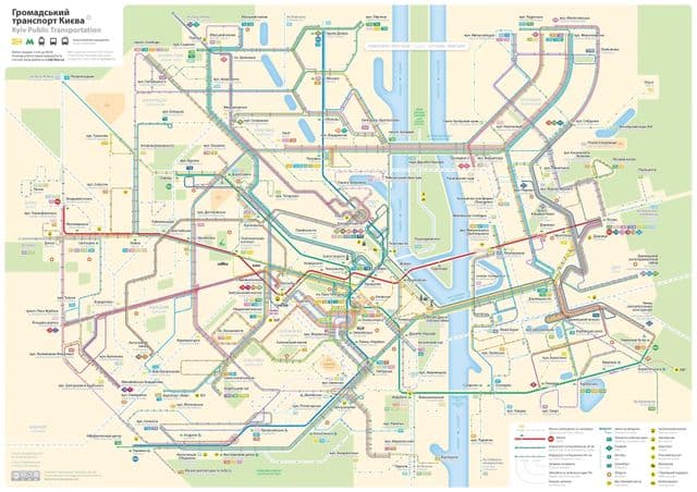 Plan des stations bus de Kiev