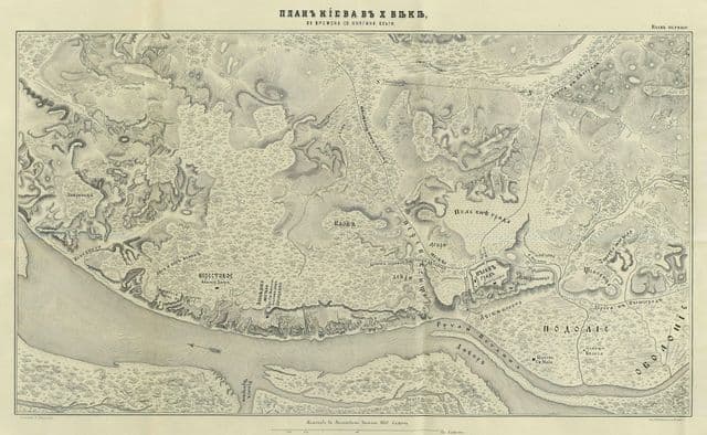 Plan antique de Kiev